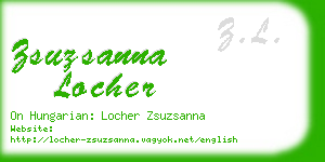 zsuzsanna locher business card